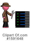 Pink Design Mascot Clipart #1591648 by Leo Blanchette
