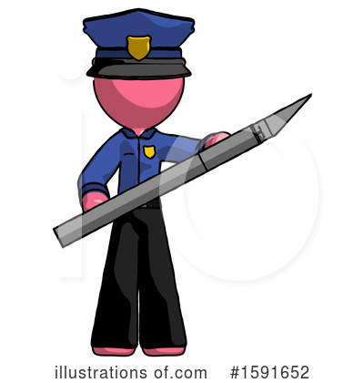 Royalty-Free (RF) Pink Design Mascot Clipart Illustration by Leo Blanchette - Stock Sample #1591652