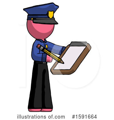 Royalty-Free (RF) Pink Design Mascot Clipart Illustration by Leo Blanchette - Stock Sample #1591664