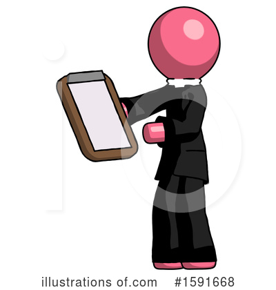 Royalty-Free (RF) Pink Design Mascot Clipart Illustration by Leo Blanchette - Stock Sample #1591668