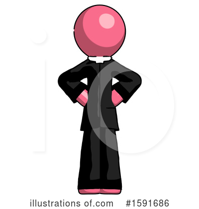 Royalty-Free (RF) Pink Design Mascot Clipart Illustration by Leo Blanchette - Stock Sample #1591686