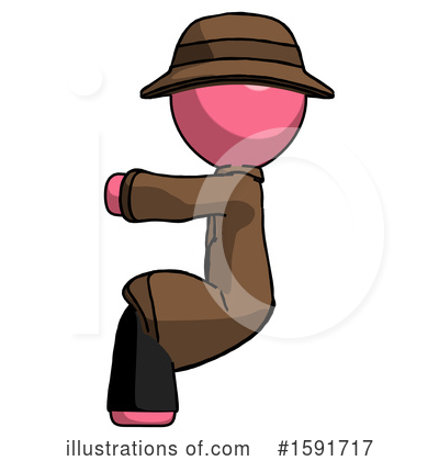 Royalty-Free (RF) Pink Design Mascot Clipart Illustration by Leo Blanchette - Stock Sample #1591717