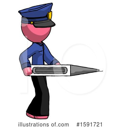 Royalty-Free (RF) Pink Design Mascot Clipart Illustration by Leo Blanchette - Stock Sample #1591721