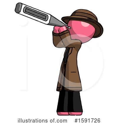 Royalty-Free (RF) Pink Design Mascot Clipart Illustration by Leo Blanchette - Stock Sample #1591726