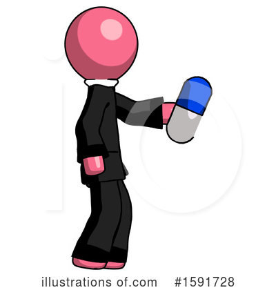 Royalty-Free (RF) Pink Design Mascot Clipart Illustration by Leo Blanchette - Stock Sample #1591728