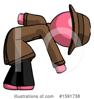 Royalty-Free (RF) Pink Design Mascot Clipart Illustration by Leo Blanchette - Stock Sample #1591738