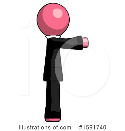 Royalty-Free (RF) Pink Design Mascot Clipart Illustration by Leo Blanchette - Stock Sample #1591740