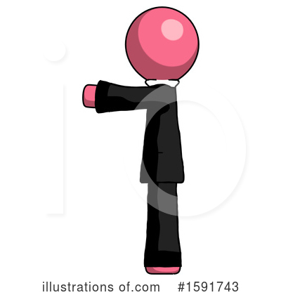 Royalty-Free (RF) Pink Design Mascot Clipart Illustration by Leo Blanchette - Stock Sample #1591743