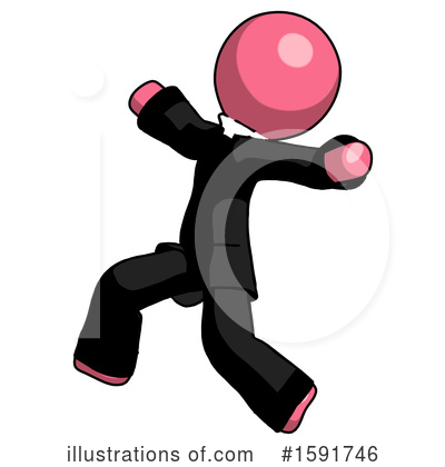 Royalty-Free (RF) Pink Design Mascot Clipart Illustration by Leo Blanchette - Stock Sample #1591746