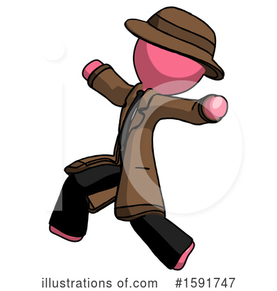 Royalty-Free (RF) Pink Design Mascot Clipart Illustration by Leo Blanchette - Stock Sample #1591747