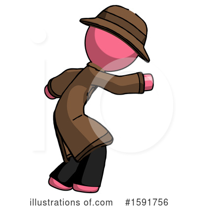 Royalty-Free (RF) Pink Design Mascot Clipart Illustration by Leo Blanchette - Stock Sample #1591756