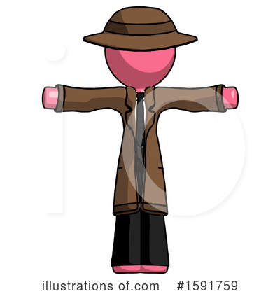 Royalty-Free (RF) Pink Design Mascot Clipart Illustration by Leo Blanchette - Stock Sample #1591759