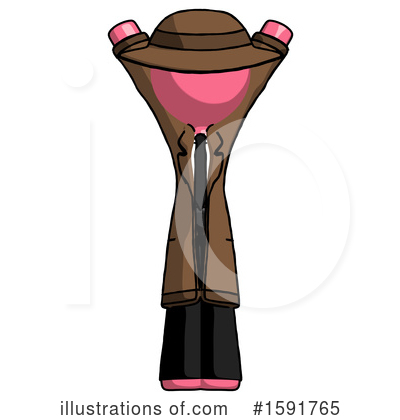 Royalty-Free (RF) Pink Design Mascot Clipart Illustration by Leo Blanchette - Stock Sample #1591765