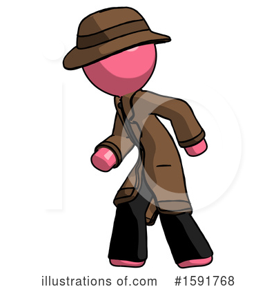 Royalty-Free (RF) Pink Design Mascot Clipart Illustration by Leo Blanchette - Stock Sample #1591768