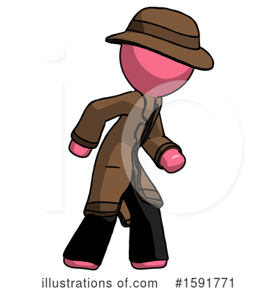 Royalty-Free (RF) Pink Design Mascot Clipart Illustration by Leo Blanchette - Stock Sample #1591771