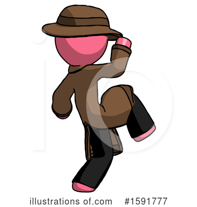 Royalty-Free (RF) Pink Design Mascot Clipart Illustration by Leo Blanchette - Stock Sample #1591777