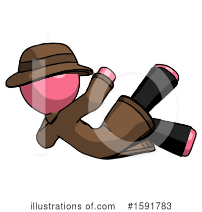 Royalty-Free (RF) Pink Design Mascot Clipart Illustration by Leo Blanchette - Stock Sample #1591783