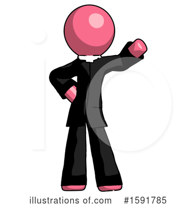 Royalty-Free (RF) Pink Design Mascot Clipart Illustration by Leo Blanchette - Stock Sample #1591785