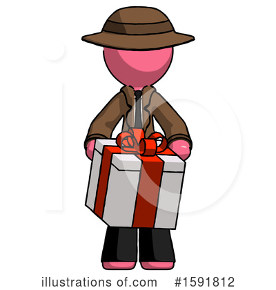 Royalty-Free (RF) Pink Design Mascot Clipart Illustration by Leo Blanchette - Stock Sample #1591812