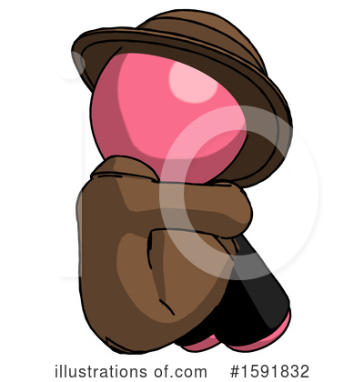 Royalty-Free (RF) Pink Design Mascot Clipart Illustration by Leo Blanchette - Stock Sample #1591832