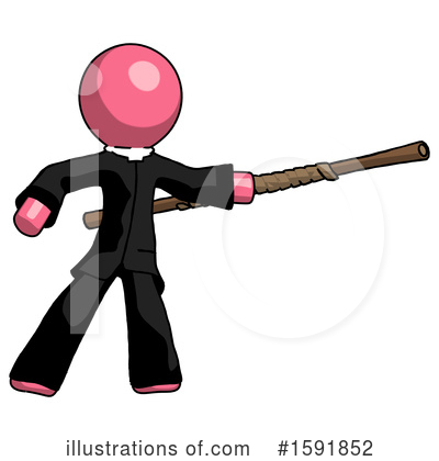 Royalty-Free (RF) Pink Design Mascot Clipart Illustration by Leo Blanchette - Stock Sample #1591852