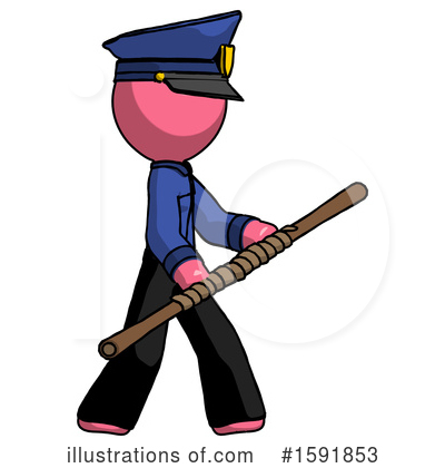Royalty-Free (RF) Pink Design Mascot Clipart Illustration by Leo Blanchette - Stock Sample #1591853
