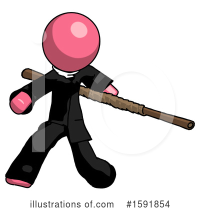 Royalty-Free (RF) Pink Design Mascot Clipart Illustration by Leo Blanchette - Stock Sample #1591854