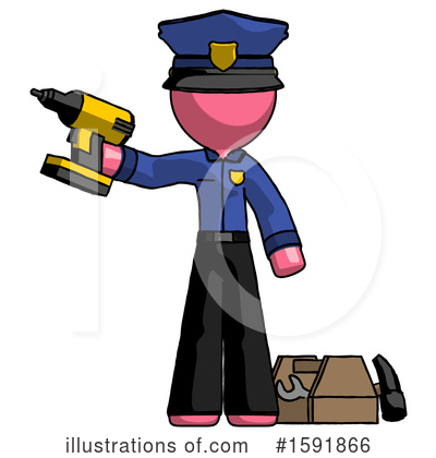 Royalty-Free (RF) Pink Design Mascot Clipart Illustration by Leo Blanchette - Stock Sample #1591866