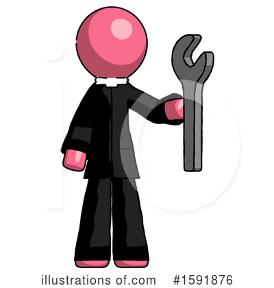 Royalty-Free (RF) Pink Design Mascot Clipart Illustration by Leo Blanchette - Stock Sample #1591876