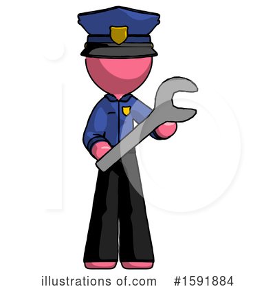 Royalty-Free (RF) Pink Design Mascot Clipart Illustration by Leo Blanchette - Stock Sample #1591884