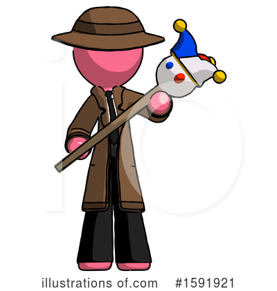 Royalty-Free (RF) Pink Design Mascot Clipart Illustration by Leo Blanchette - Stock Sample #1591921