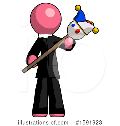 Royalty-Free (RF) Pink Design Mascot Clipart Illustration by Leo Blanchette - Stock Sample #1591923