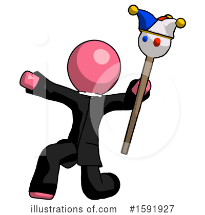 Royalty-Free (RF) Pink Design Mascot Clipart Illustration by Leo Blanchette - Stock Sample #1591927