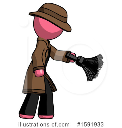 Royalty-Free (RF) Pink Design Mascot Clipart Illustration by Leo Blanchette - Stock Sample #1591933