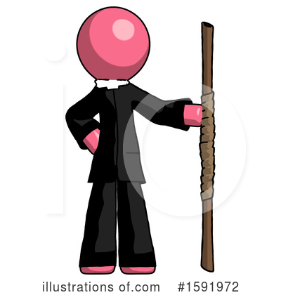 Royalty-Free (RF) Pink Design Mascot Clipart Illustration by Leo Blanchette - Stock Sample #1591972