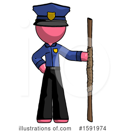 Royalty-Free (RF) Pink Design Mascot Clipart Illustration by Leo Blanchette - Stock Sample #1591974