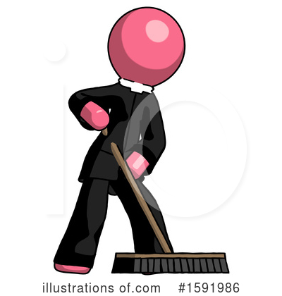 Royalty-Free (RF) Pink Design Mascot Clipart Illustration by Leo Blanchette - Stock Sample #1591986