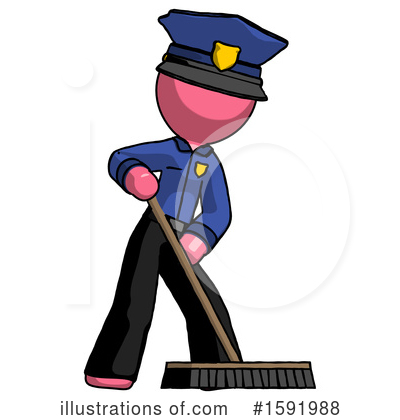 Royalty-Free (RF) Pink Design Mascot Clipart Illustration by Leo Blanchette - Stock Sample #1591988