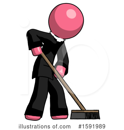 Royalty-Free (RF) Pink Design Mascot Clipart Illustration by Leo Blanchette - Stock Sample #1591989