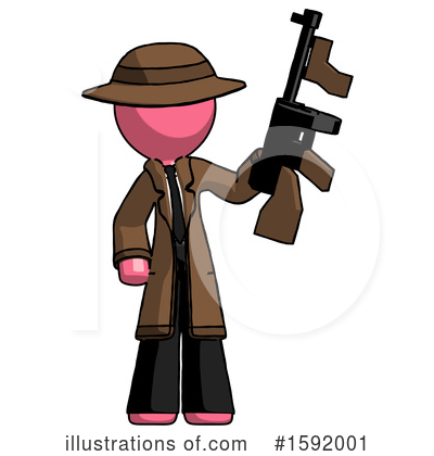 Royalty-Free (RF) Pink Design Mascot Clipart Illustration by Leo Blanchette - Stock Sample #1592001