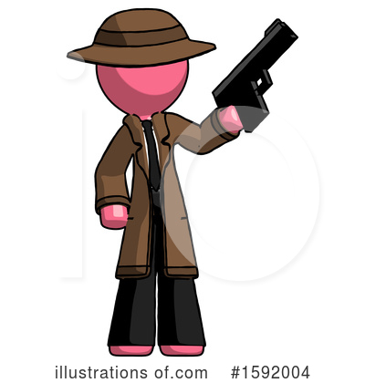 Royalty-Free (RF) Pink Design Mascot Clipart Illustration by Leo Blanchette - Stock Sample #1592004