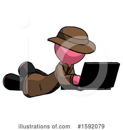 Royalty-Free (RF) Pink Design Mascot Clipart Illustration by Leo Blanchette - Stock Sample #1592079
