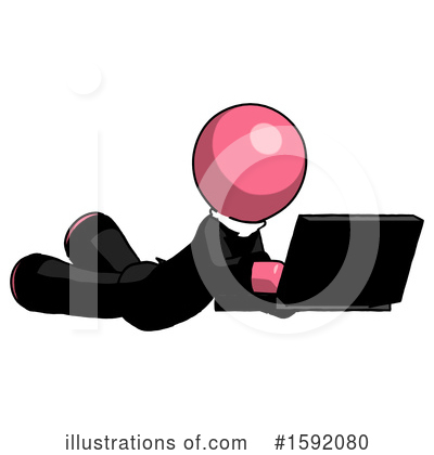 Royalty-Free (RF) Pink Design Mascot Clipart Illustration by Leo Blanchette - Stock Sample #1592080