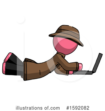 Royalty-Free (RF) Pink Design Mascot Clipart Illustration by Leo Blanchette - Stock Sample #1592082