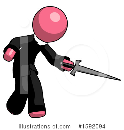 Royalty-Free (RF) Pink Design Mascot Clipart Illustration by Leo Blanchette - Stock Sample #1592094