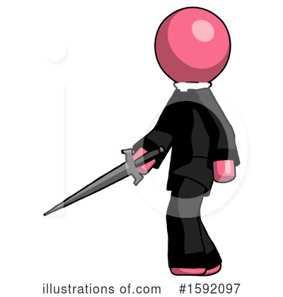 Royalty-Free (RF) Pink Design Mascot Clipart Illustration by Leo Blanchette - Stock Sample #1592097