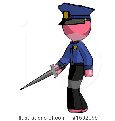 Royalty-Free (RF) Pink Design Mascot Clipart Illustration by Leo Blanchette - Stock Sample #1592099