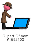 Pink Design Mascot Clipart #1592103 by Leo Blanchette