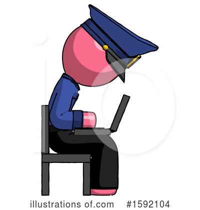 Royalty-Free (RF) Pink Design Mascot Clipart Illustration by Leo Blanchette - Stock Sample #1592104
