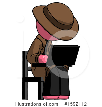 Royalty-Free (RF) Pink Design Mascot Clipart Illustration by Leo Blanchette - Stock Sample #1592112